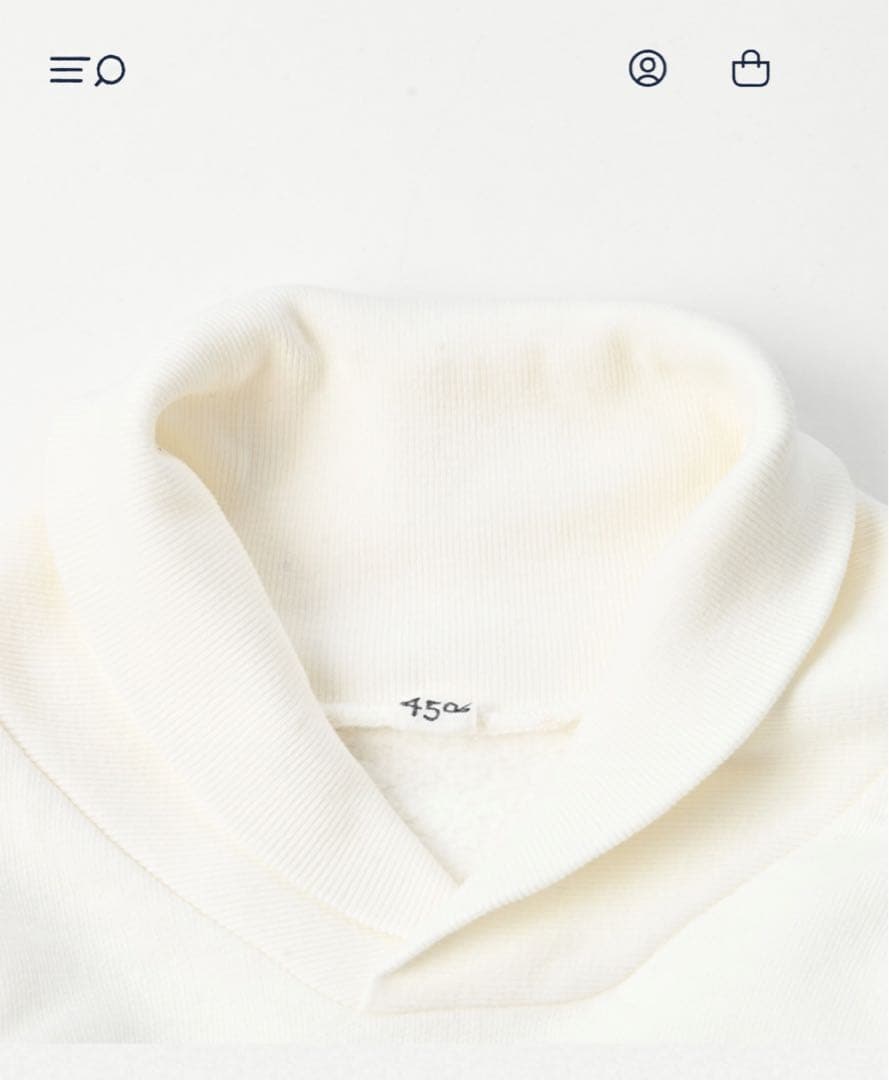 pudding　裏毛の908ショールスウェット