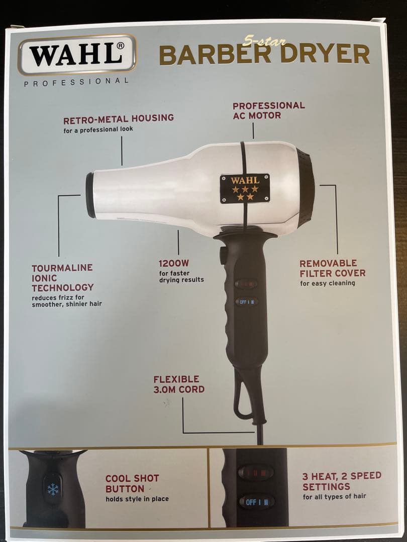 WAHL 5 Star Barber Dryer 【WAHL正規品】