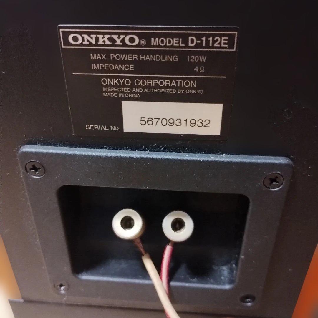 ONKYOおしゃれなスタンド付きスピーカー　モデル D-112E　ペア　動作良好