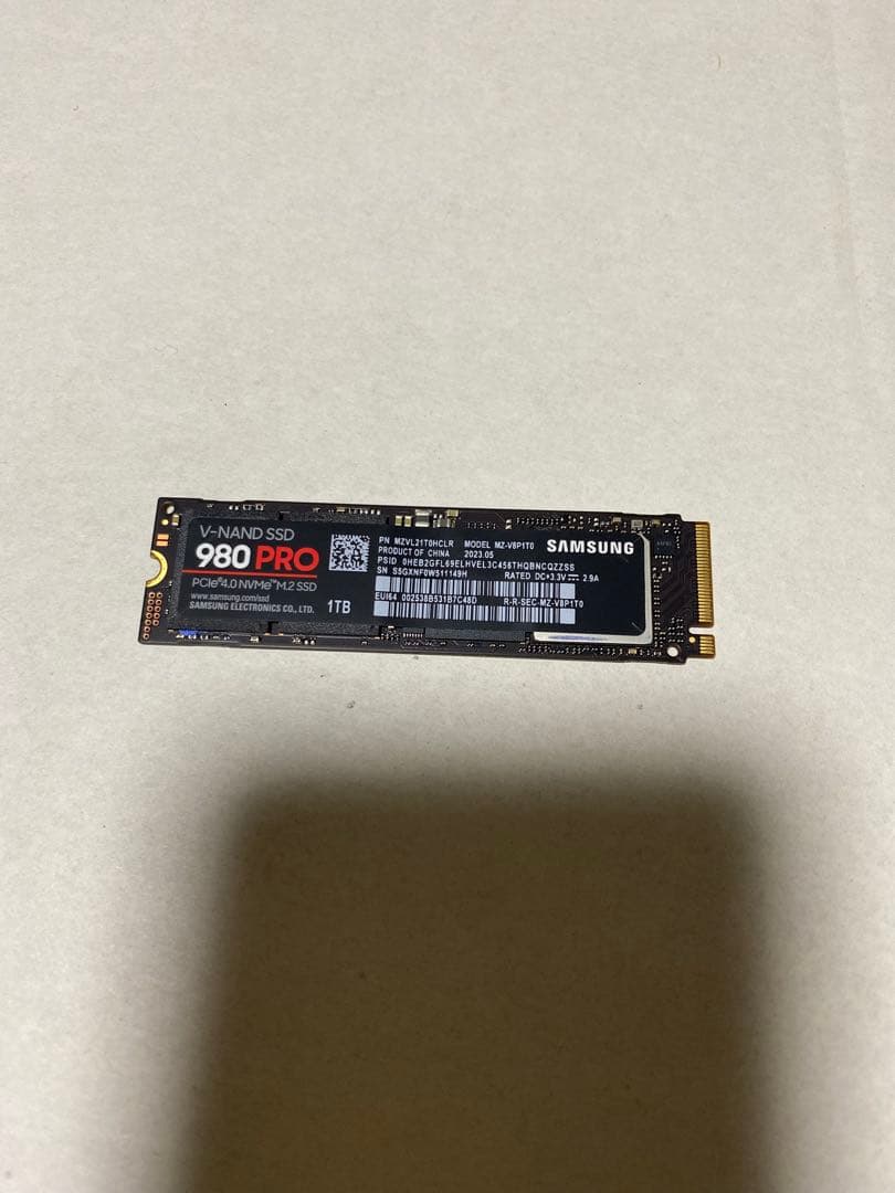 内蔵型SSD Samsung 980 PRO 1TB M.2 SSD