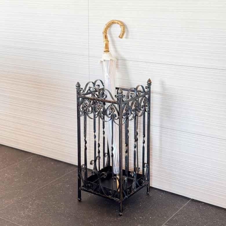 傘立て アンブレラスタンド 四角 アイアン アンティーク ヴィンテージ