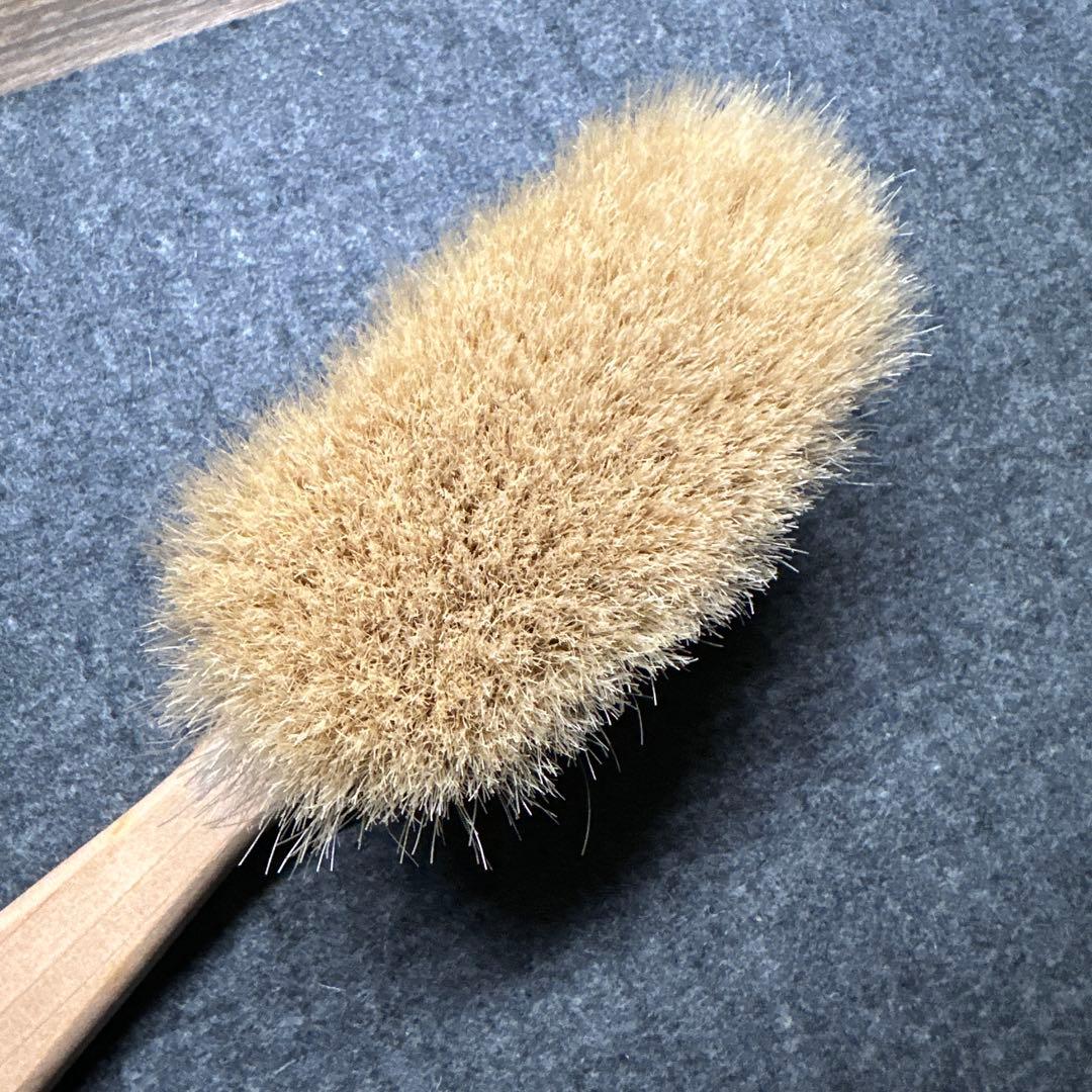 ブラシの平野 洋服ブラシ 手植え羽子板型