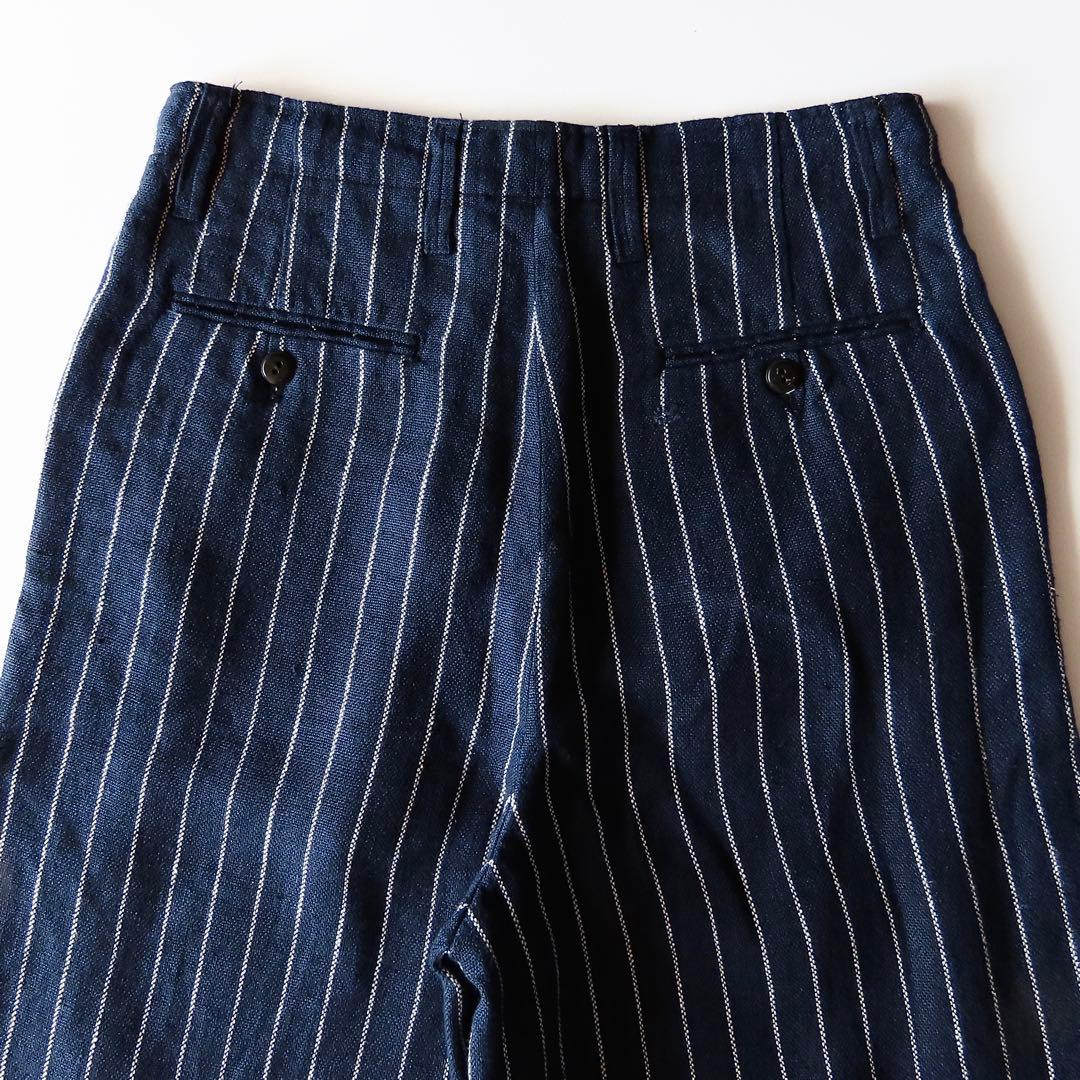 45R リネンピンストライプワイドパンツ 1 ストレートシルエット 45rpm