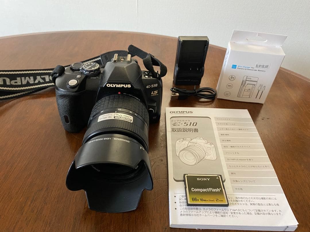 【美品】OLYMPUS E-510 デジタル一眼レフカメラ、標準ズームレンズ