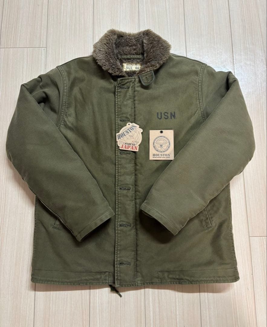 shake様　ヒューストンN-1 デッキ ジャケット オーバーダイ　サイズ44