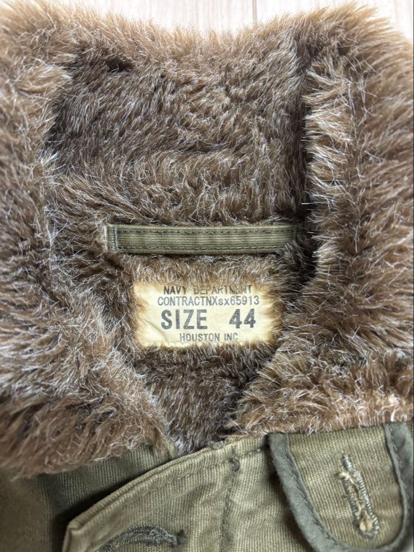 shake様　ヒューストンN-1 デッキ ジャケット オーバーダイ　サイズ44