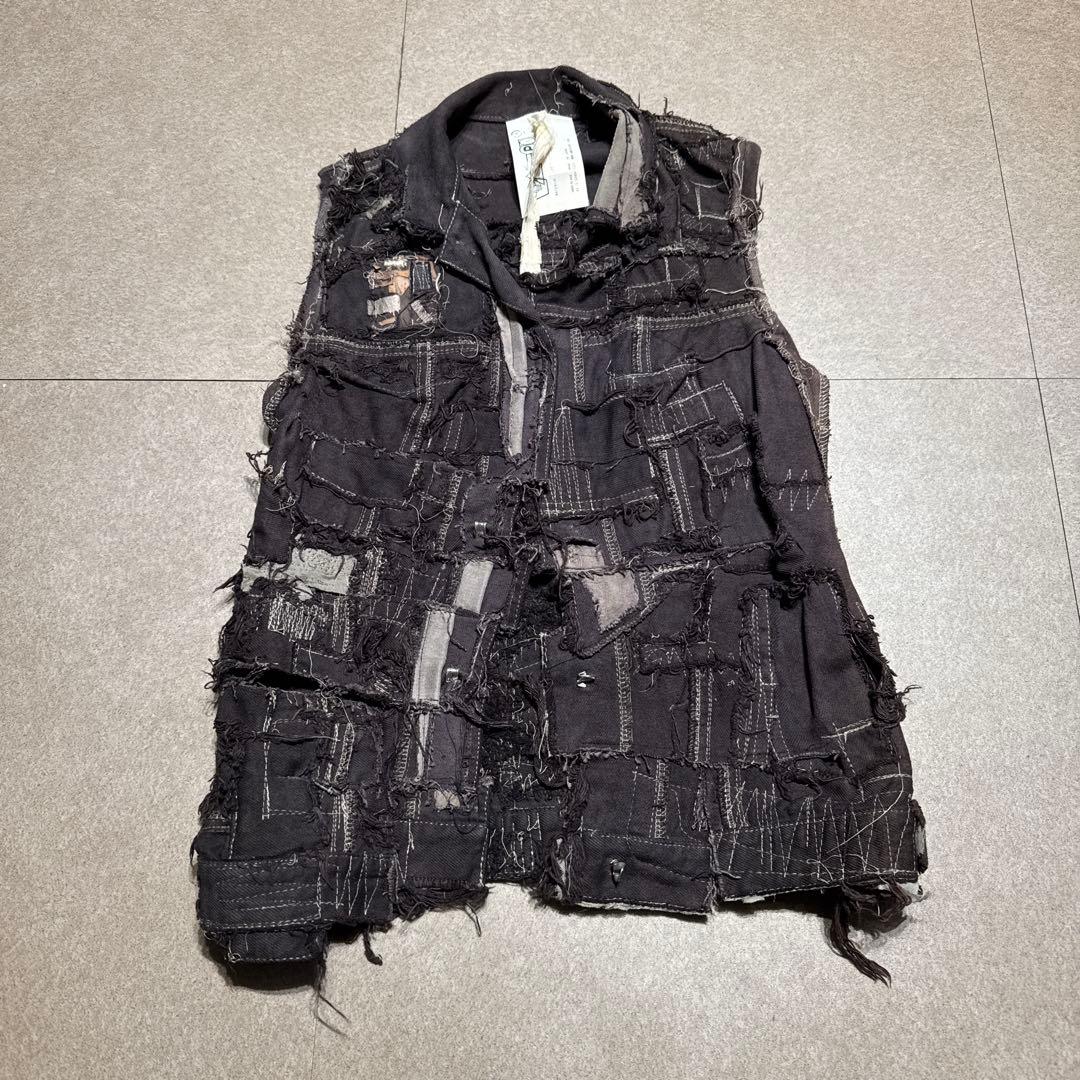 Anrealage ベスト　パッチワーク　ツギハギ　デニム　コレクション