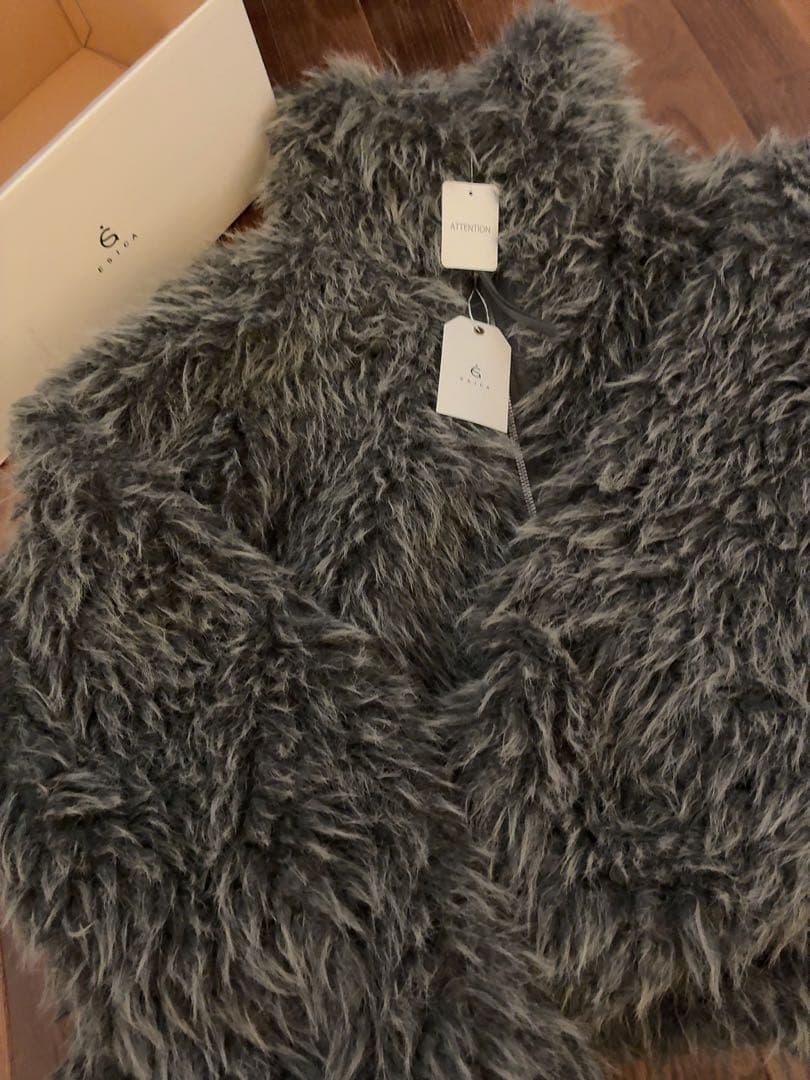 ESICA正規品ミックスシープファースタンドブルゾン