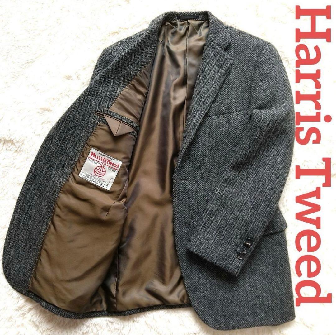 Harris Tweed グレー テーラードジャケット