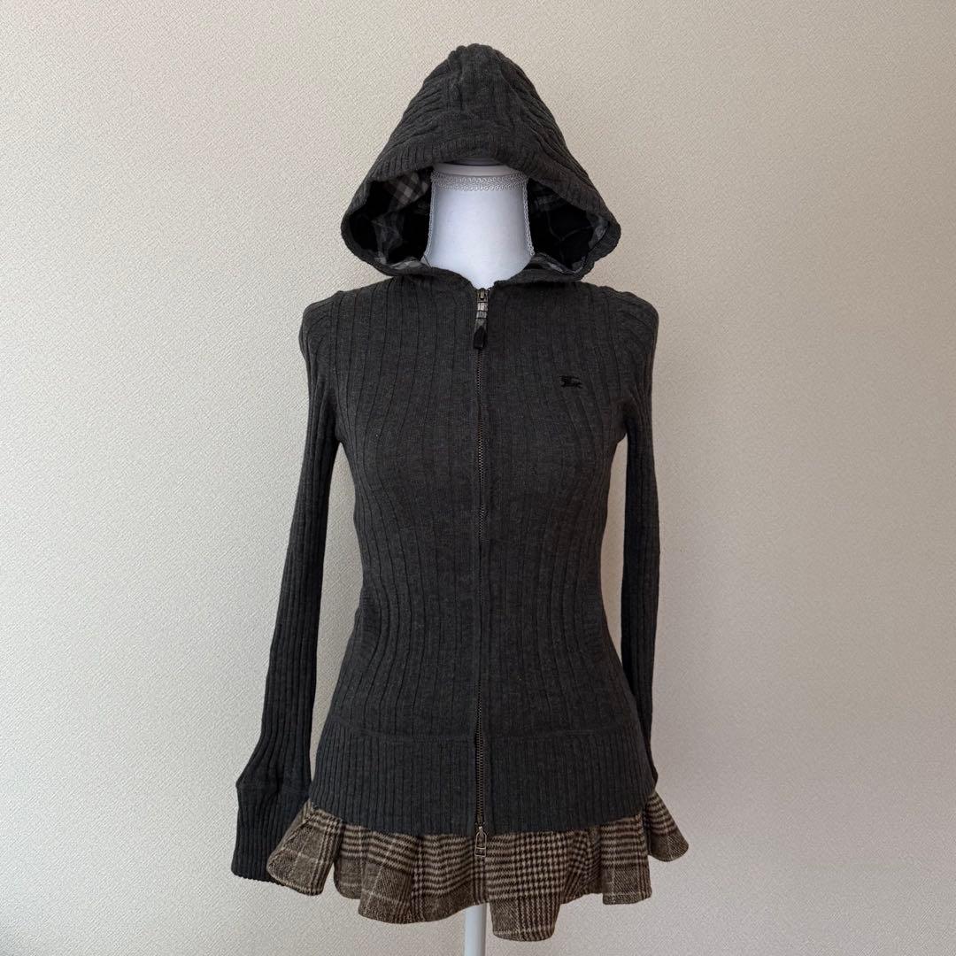 BURBERRY パーカー　y2k 平成ギャル　グランジ　ピチニット　コケット