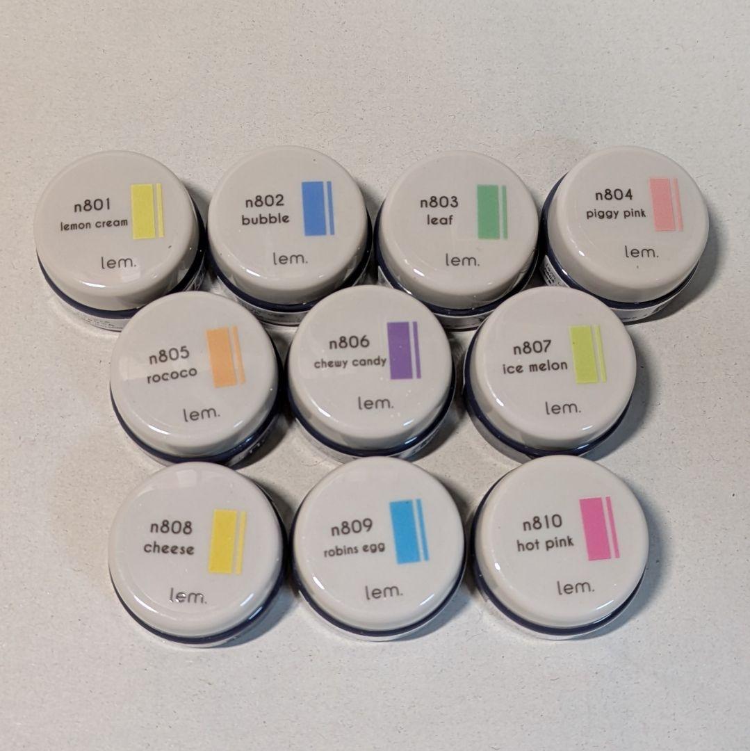 lem. レム カラージェル ペールネオン 10色セット