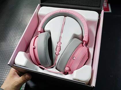 laser ピンクヘッドセット