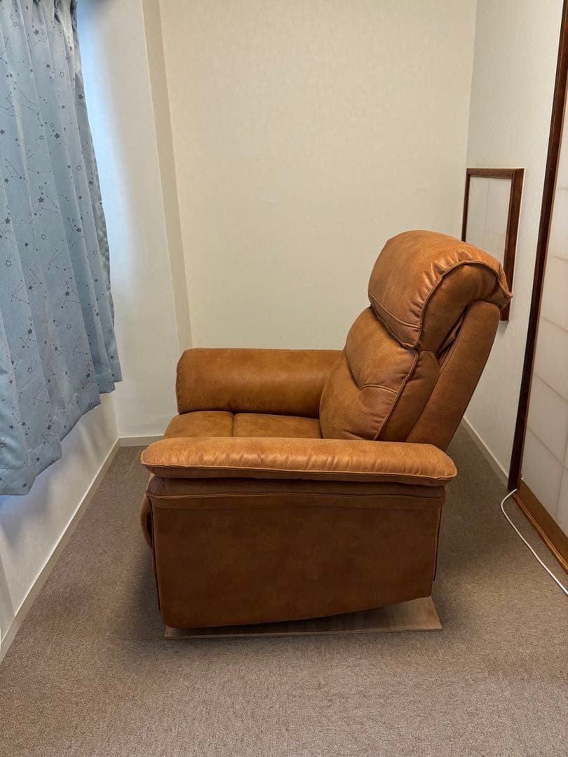 ブラウン リクライニングソファ　２モーター