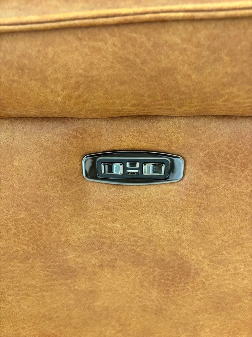 ブラウン リクライニングソファ　２モーター