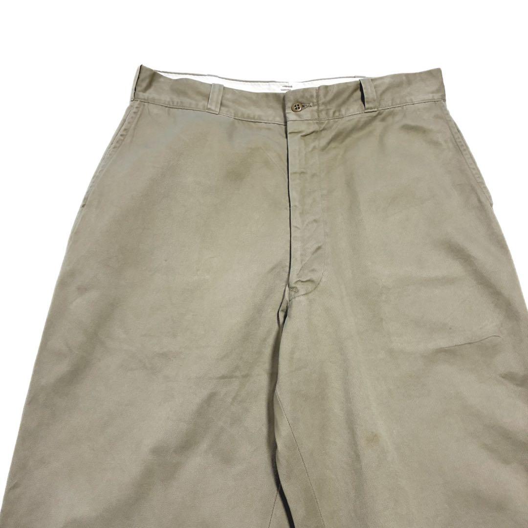 良品 60s 米軍 8.2oz コットン チノパン W33 L28