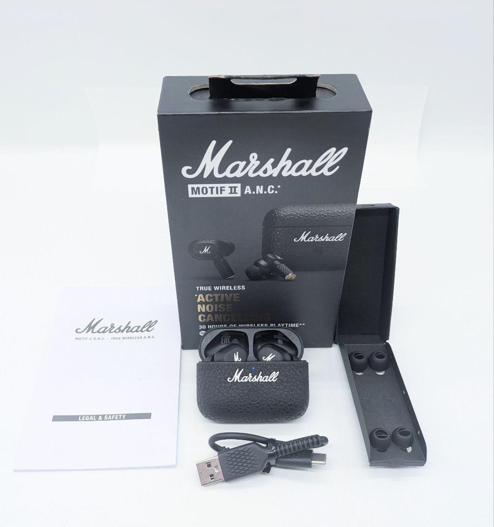 美品 Marshall Motif II A.N.C. Black ワイヤレス