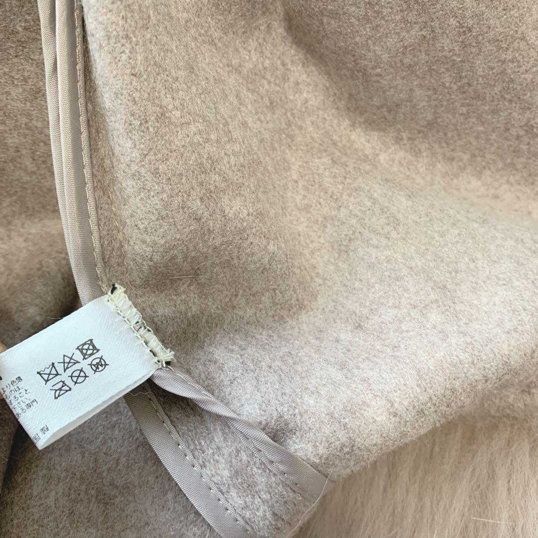 訳あり　美品　ファビオラ ムーンバット フォックスファー ポンチョ