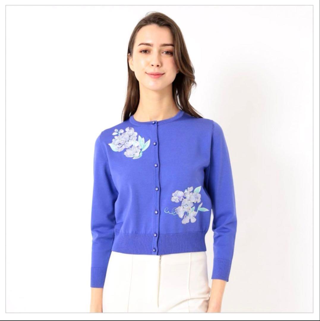 ★美品★2023年/LEONARD★メディア掲載カーディガン★４2★