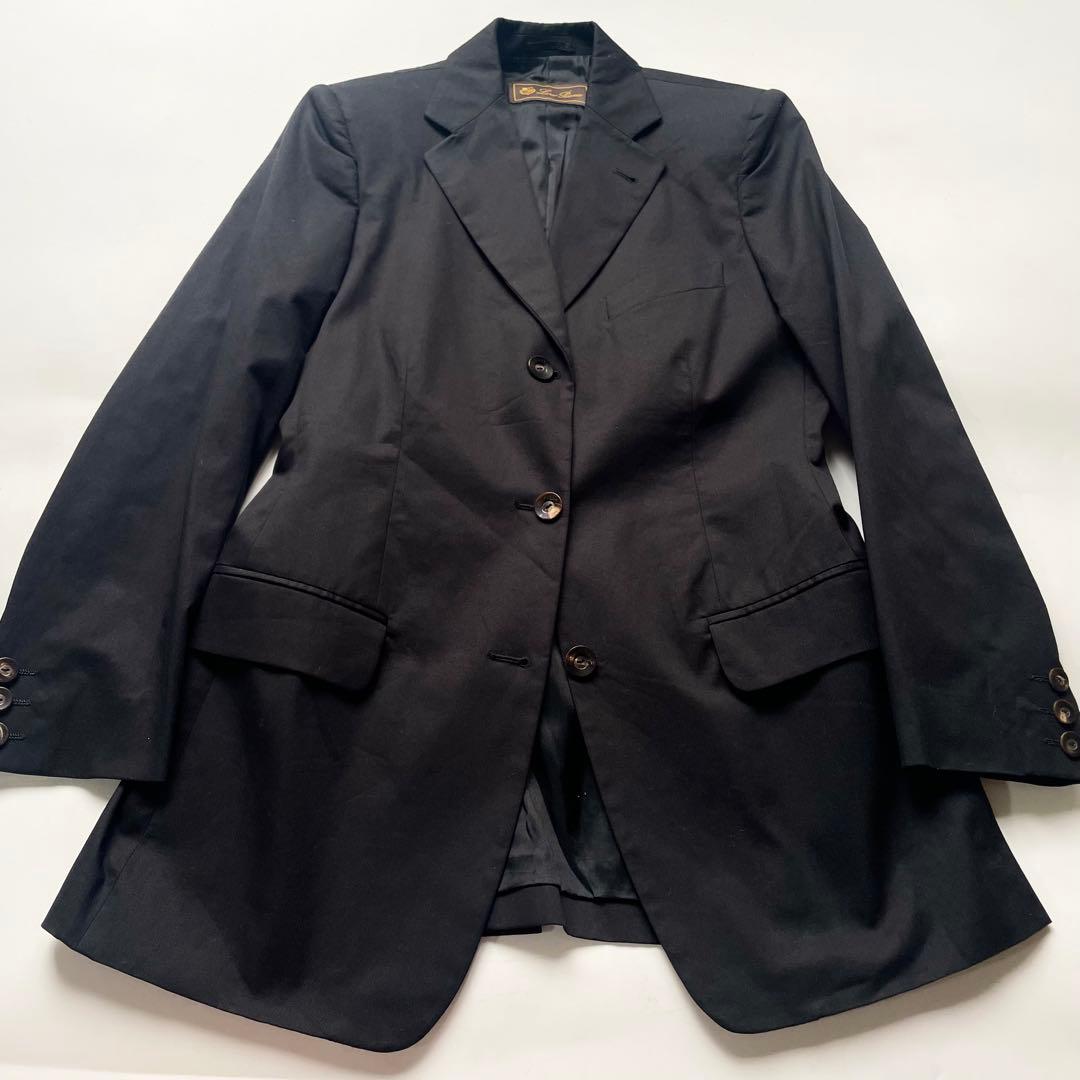 本家ロロピアーナ イタリア製 ストレッチコットン テーラードジャケット 42