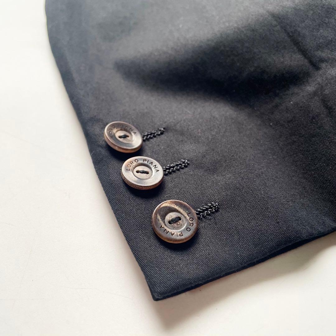 本家ロロピアーナ イタリア製 ストレッチコットン テーラードジャケット 42