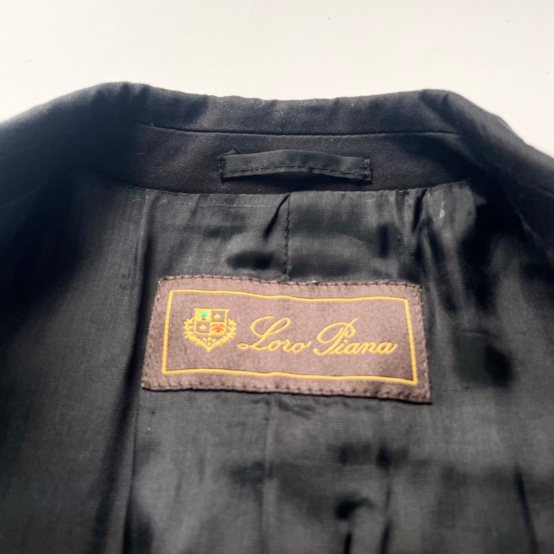本家ロロピアーナ イタリア製 ストレッチコットン テーラードジャケット 42