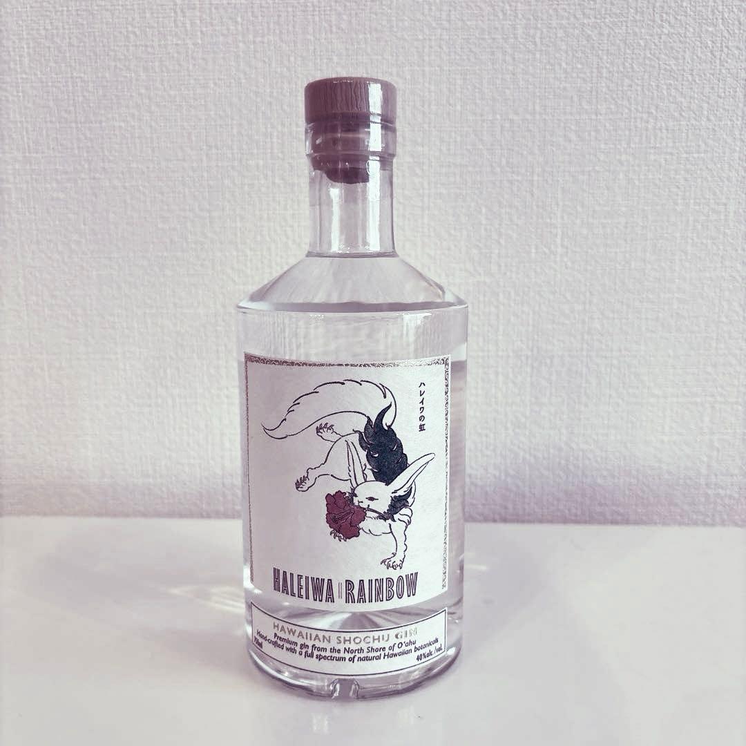 希少品【浪花】ハレイワレインボー　焼酎ジン HALEIWA RAINBOW