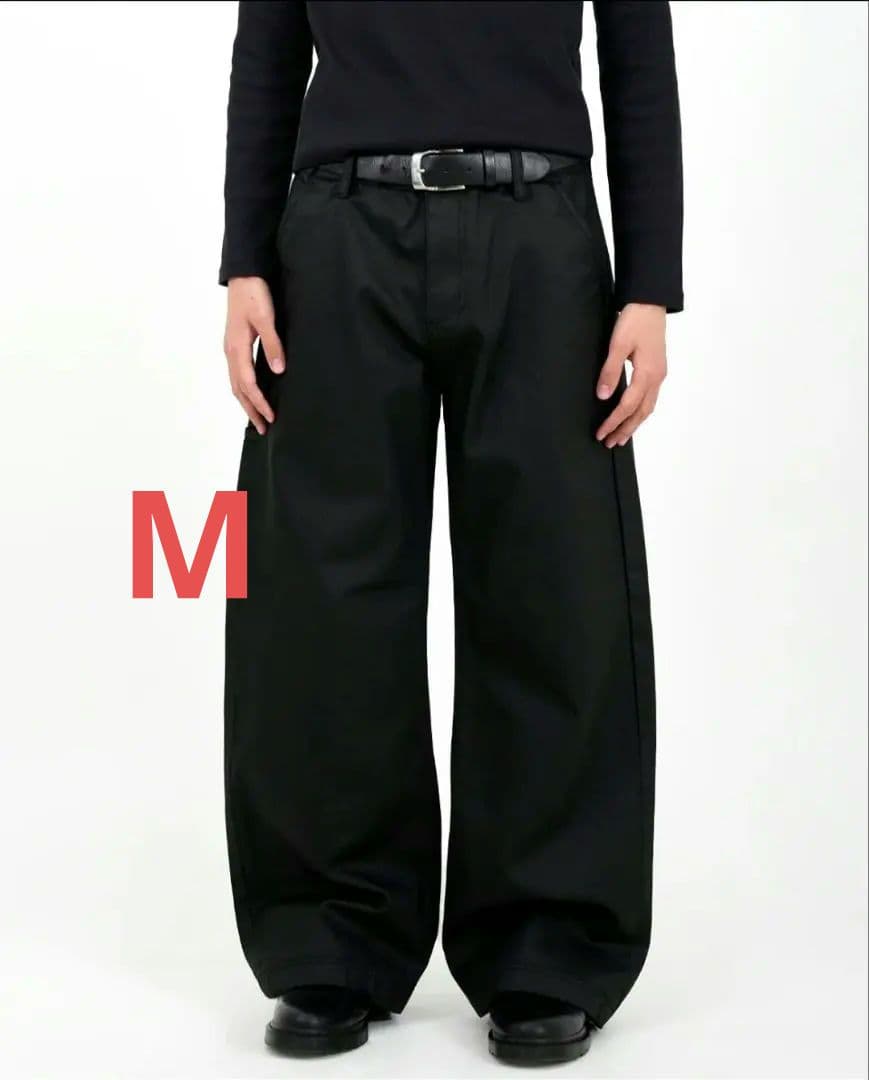 【即完品】asapmode Oil Coating Wide-Leg Pants