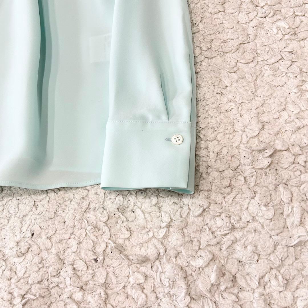 美品 セオリーリュクス 25SS ギャザー ストレッチ ウォッシャブル ブラウス