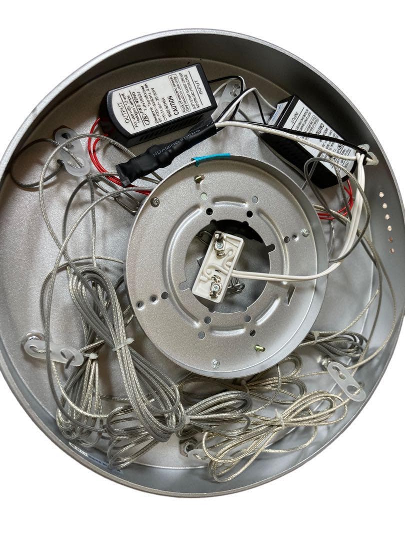 【希少】キシマ 6灯 ペンダントライト ハロゲンランプ ガラス製