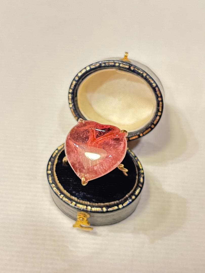 イーダーオーバーシュタイン　ピンクトルマリン　リング　ハンドメイド