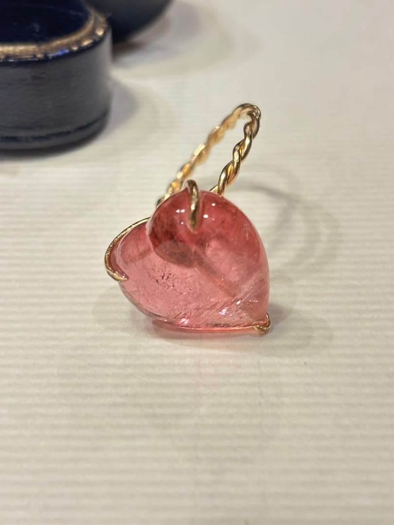 イーダーオーバーシュタイン　ピンクトルマリン　リング　ハンドメイド