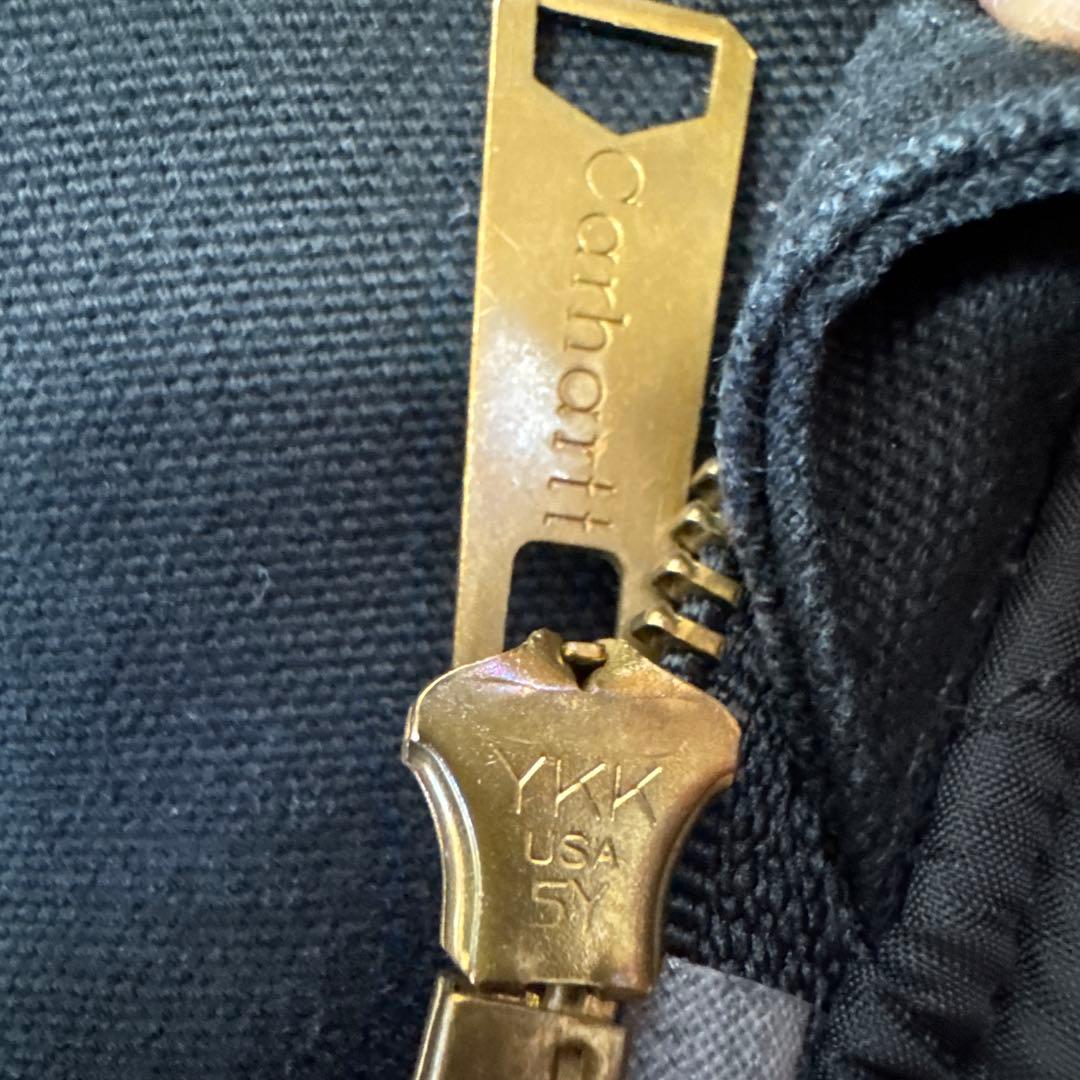 a*m様 Carhartt ダックベスト 黒 YKK USAジッパー アタリ◎ヴ