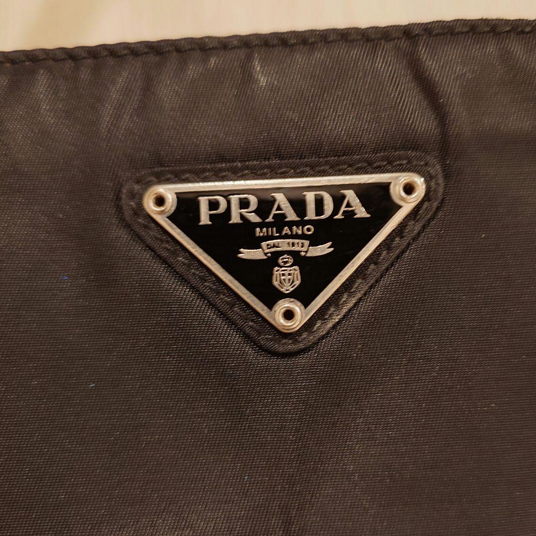イタリア製 PRADA 三角ロゴ トート ショルダー ポーチ ハンドバッグ
