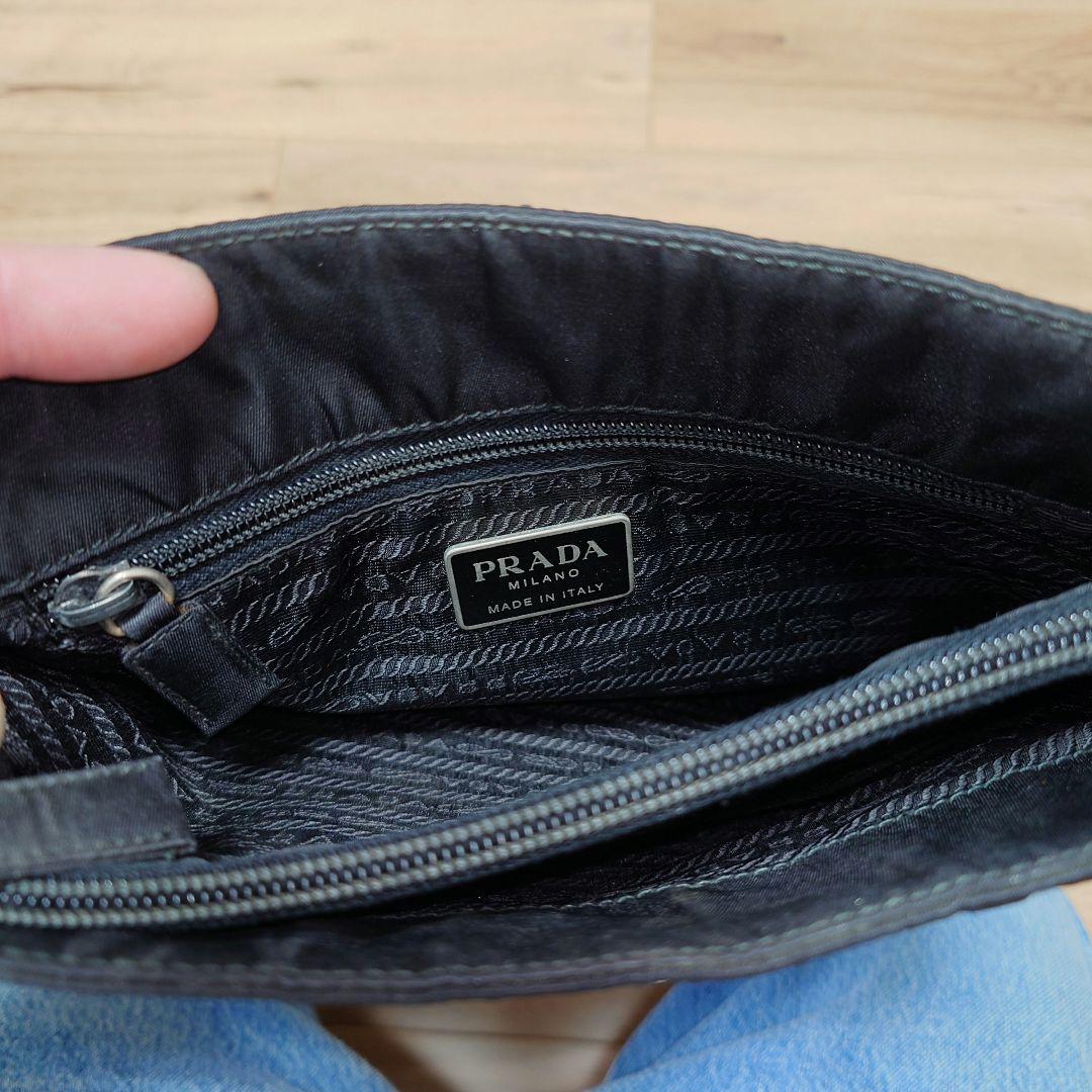 イタリア製 PRADA 三角ロゴ トート ショルダー ポーチ ハンドバッグ