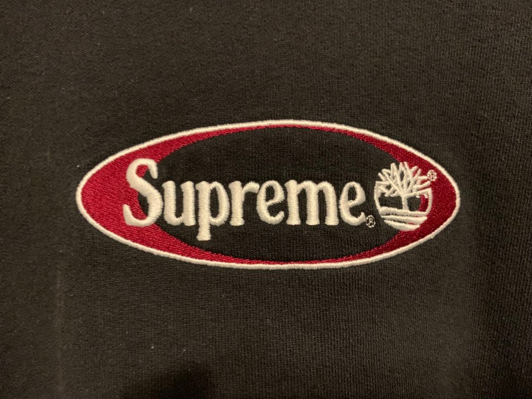 【レア】SUPREME × Timberland Crewnek L ブラック