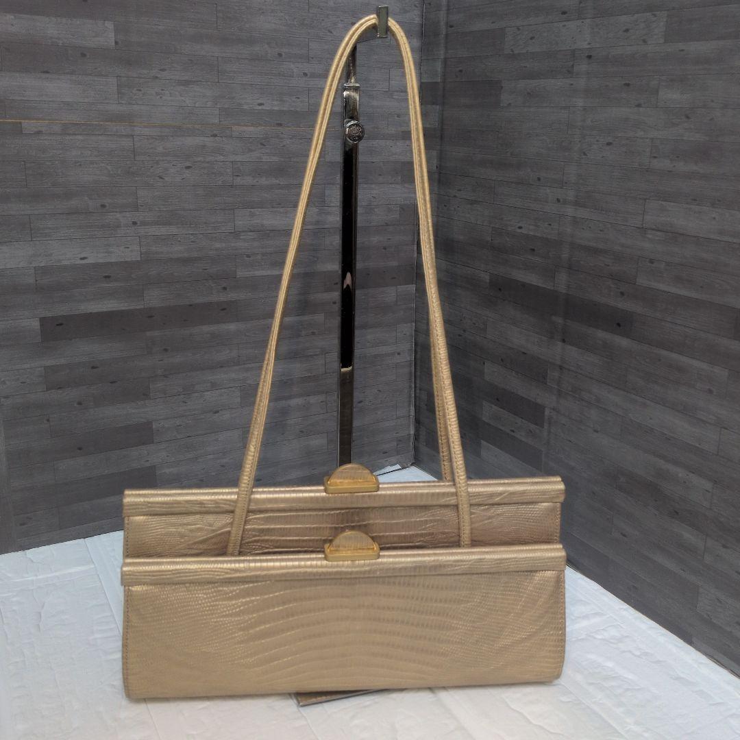 【美品】RODO ロド italy クロコ型押　ワンショルダーバッグ