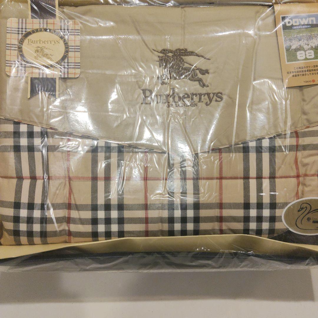 新品未使用　ノバチェック柄　ダウンケット　ダウン88%　フェザー12%