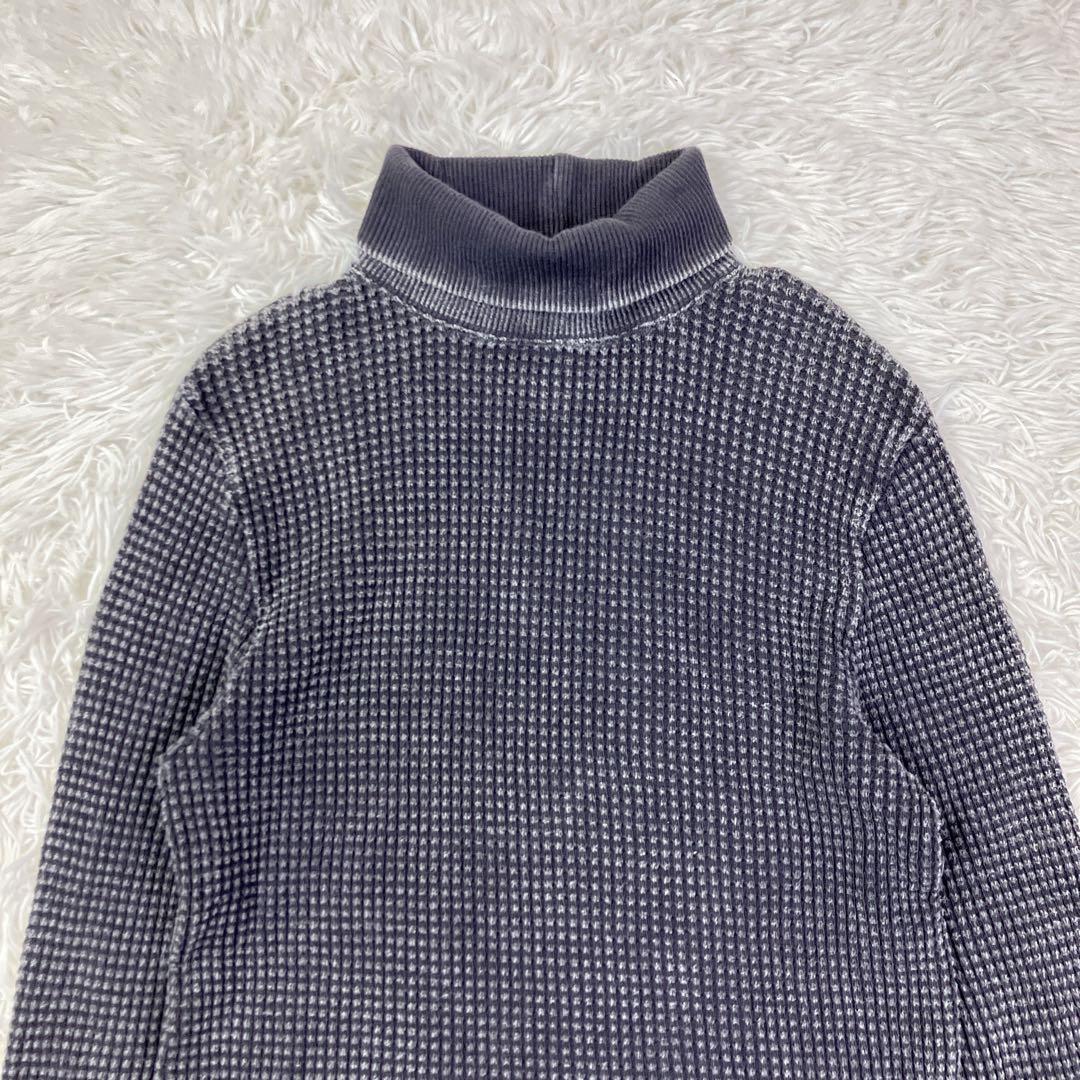 名作PORTER CLASSICフレンチサーマルニット ハイネック ワッフルXL