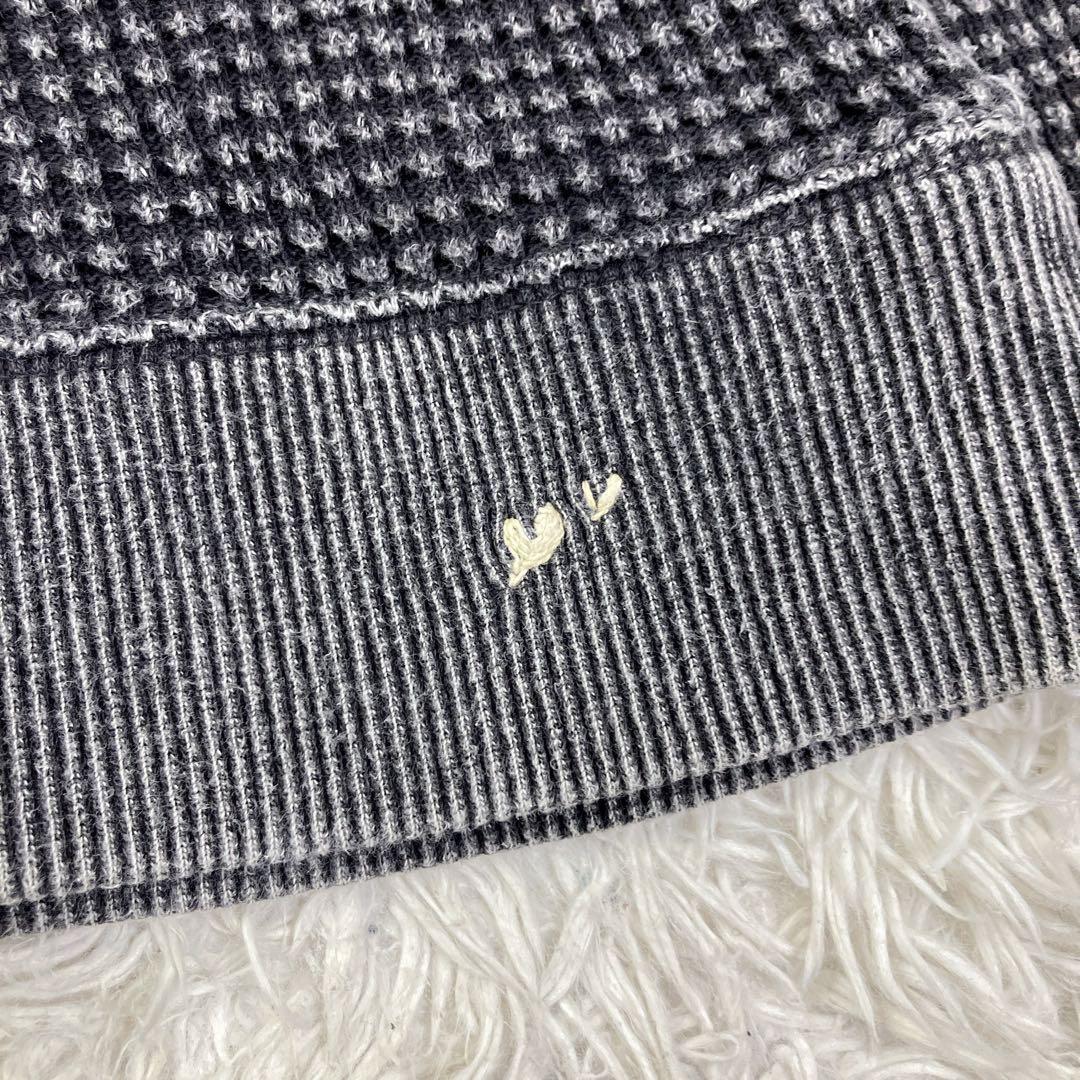 名作PORTER CLASSICフレンチサーマルニット ハイネック ワッフルXL