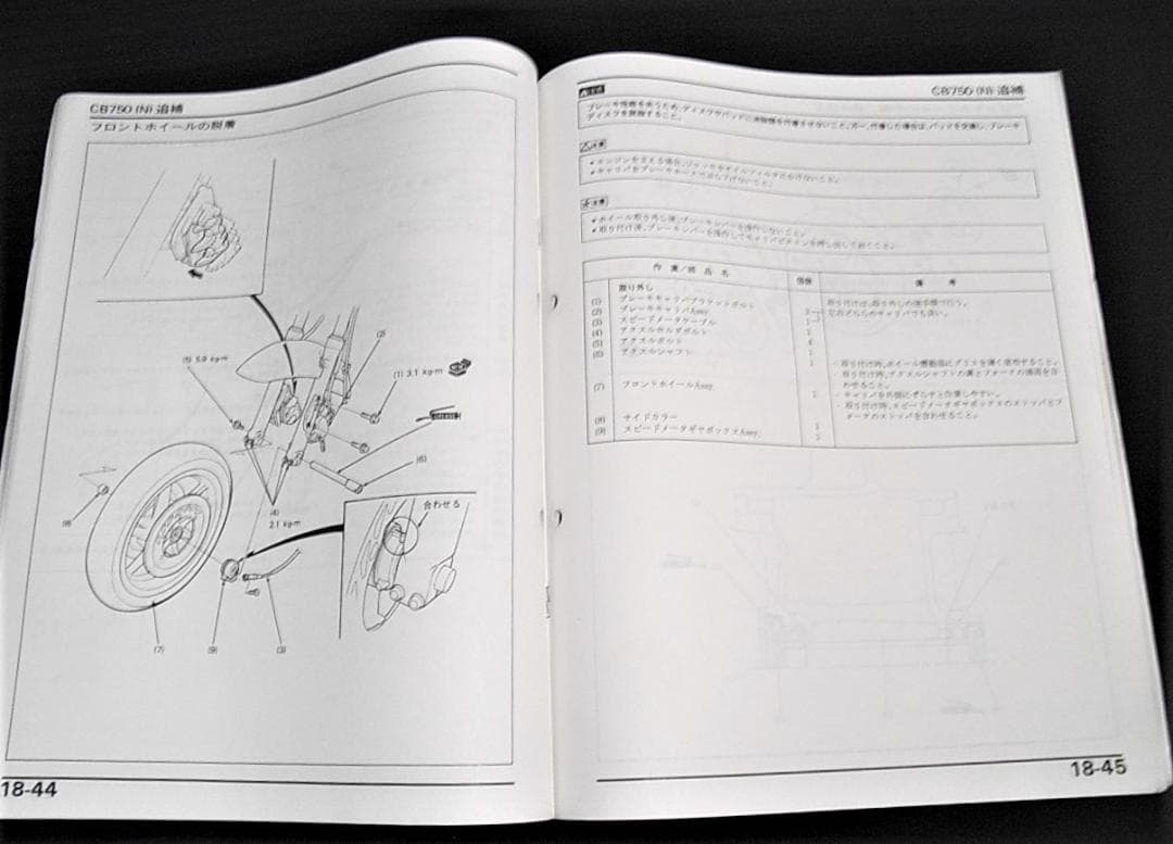 CB750(RC39・RC42［N・T・4］) サービスマニュアル・パーツリスト