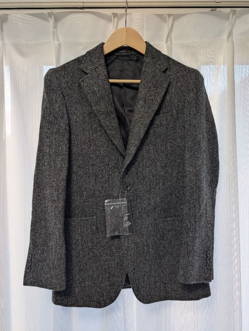 【新品タグ付き】Harris Tweed ヘリンボーン テーラードジャケット　М