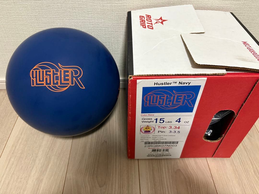 『新品未使用』 ロトグリップ　ハスラーネイビー　15P ボウリングボール
