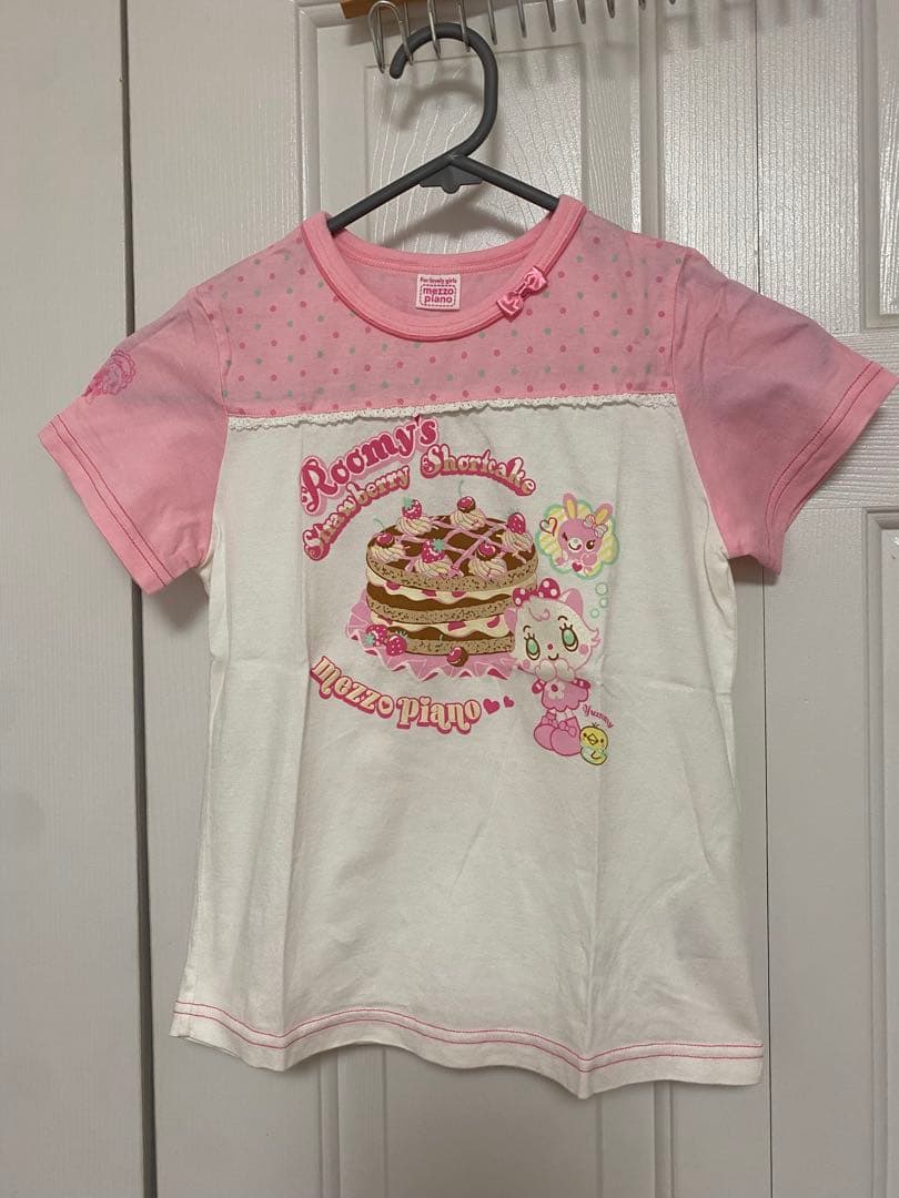 メゾピアノ 可愛いケーキデザインTシャツ 140cm