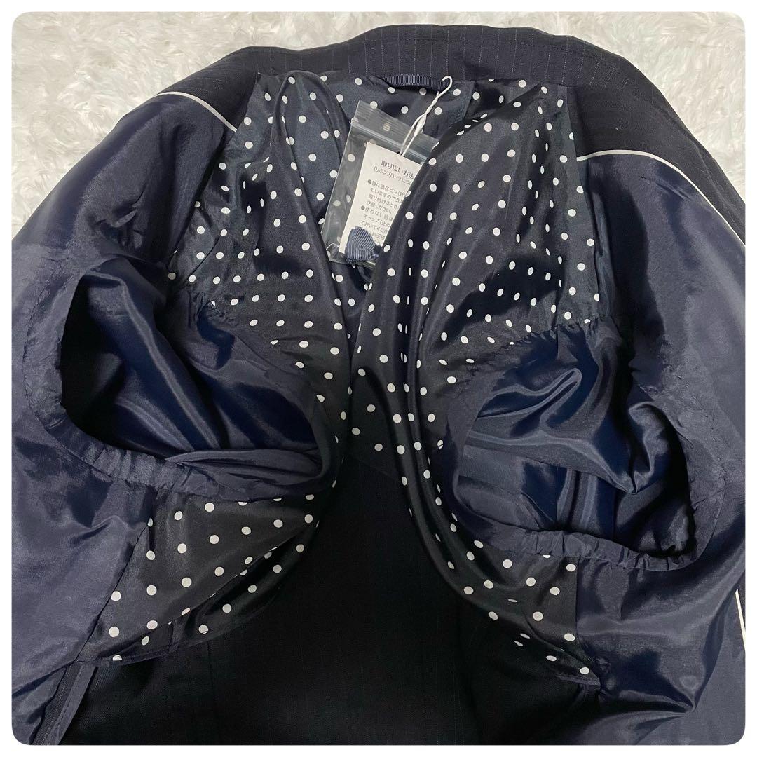 新品タグ付【n♥line 】佐々木希 セットアップ シルク混13〜15ストライプ