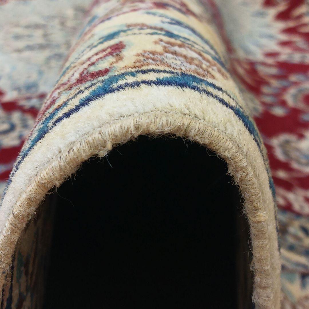 GHR Y2667 高級ペルシャ絨毯 ナイン産 ウール 大判