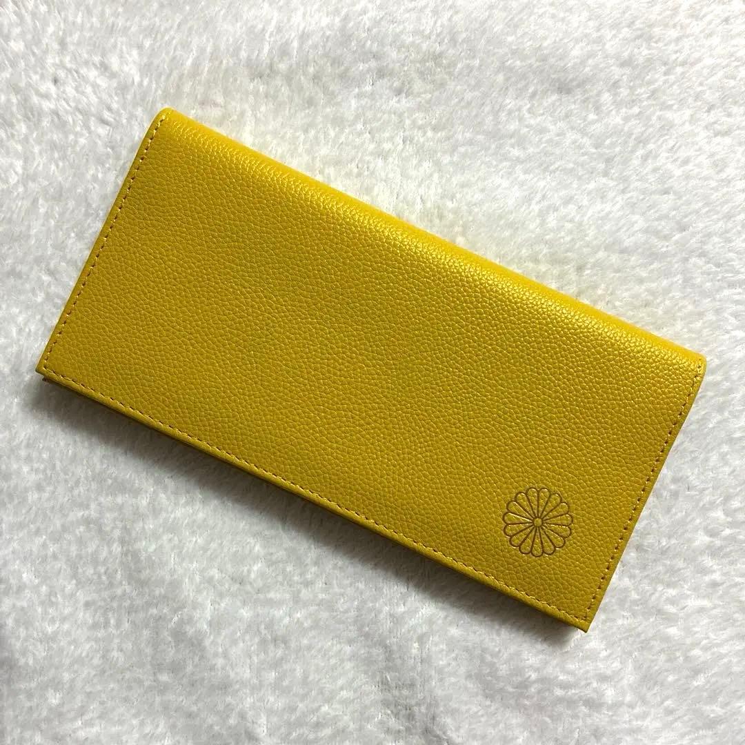 皇居財布　長財布　黄色