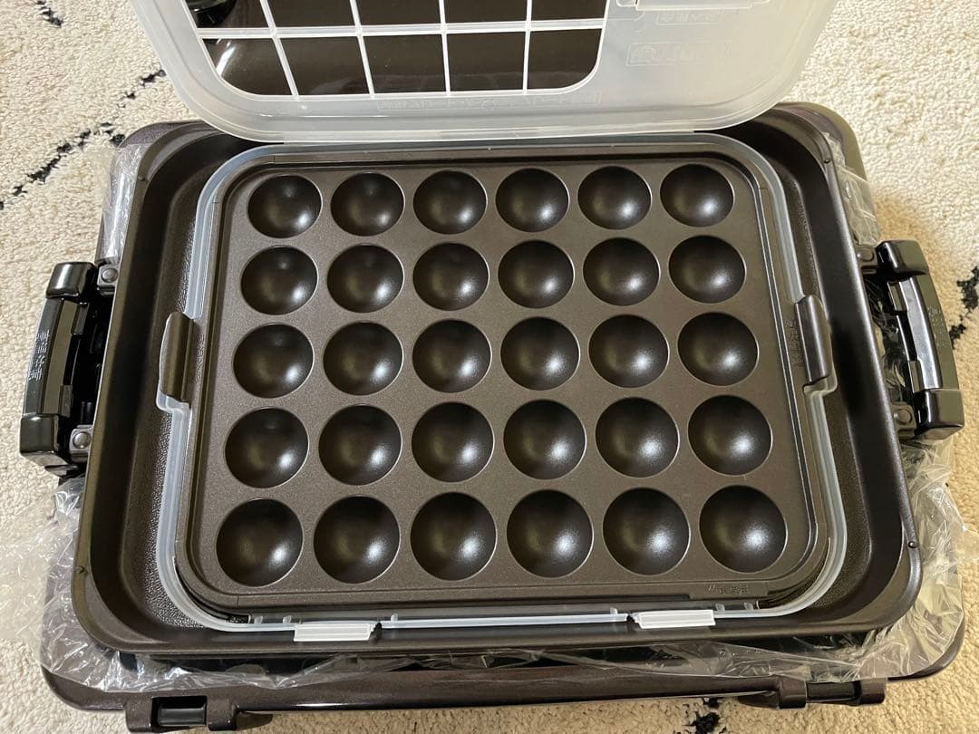 黒 tiger ホットプレート 取扱説明書付き たこ焼き器付き