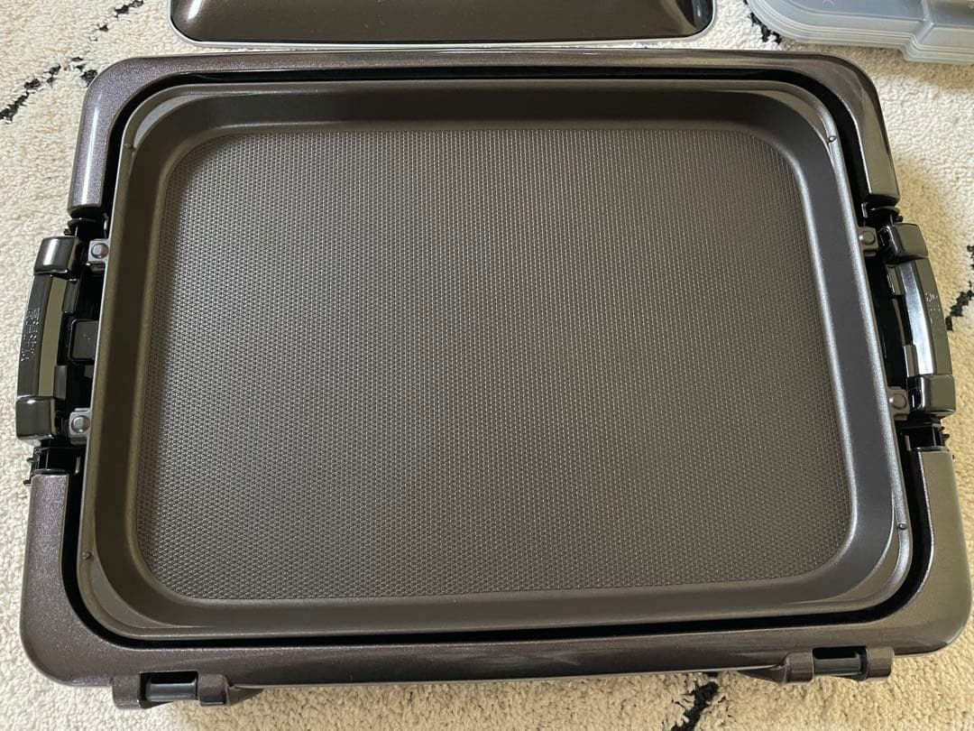 黒 tiger ホットプレート 取扱説明書付き たこ焼き器付き