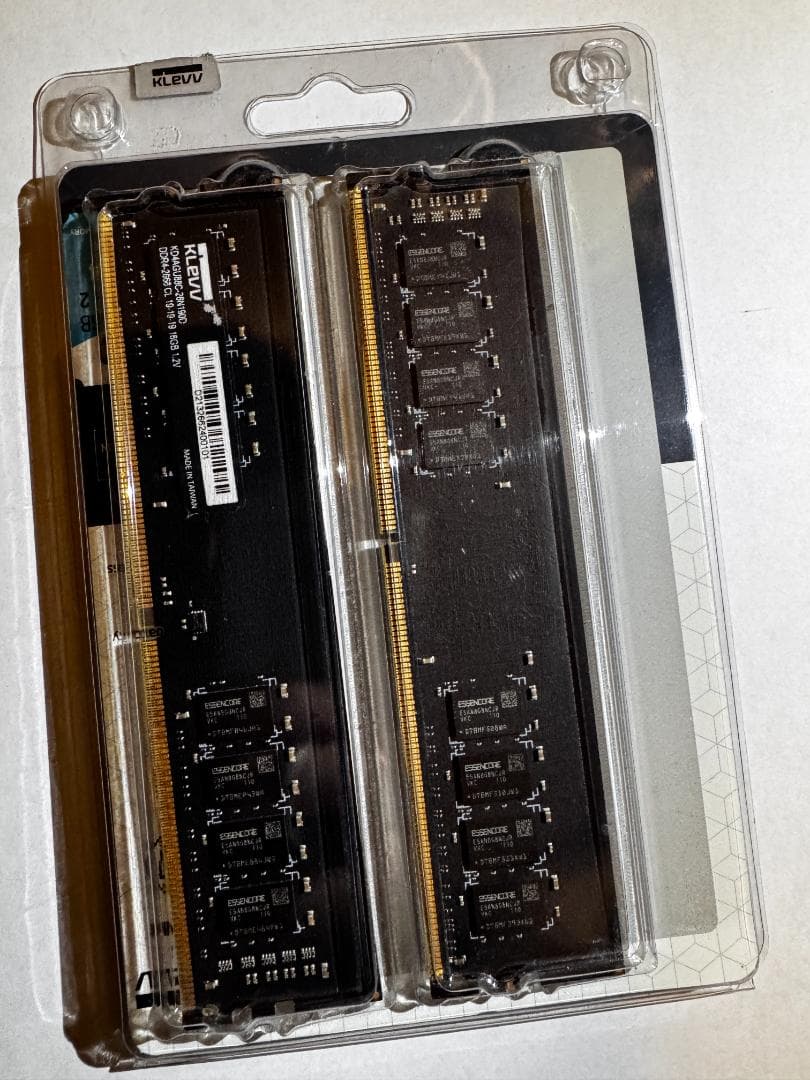 KLEVV DDR4 32GB(16×2) 2666MHz安定動作 即日発送可！
