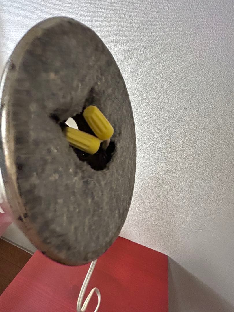 フェントン ホブネイル風 ミルクガラス ランプ　ライト fire king